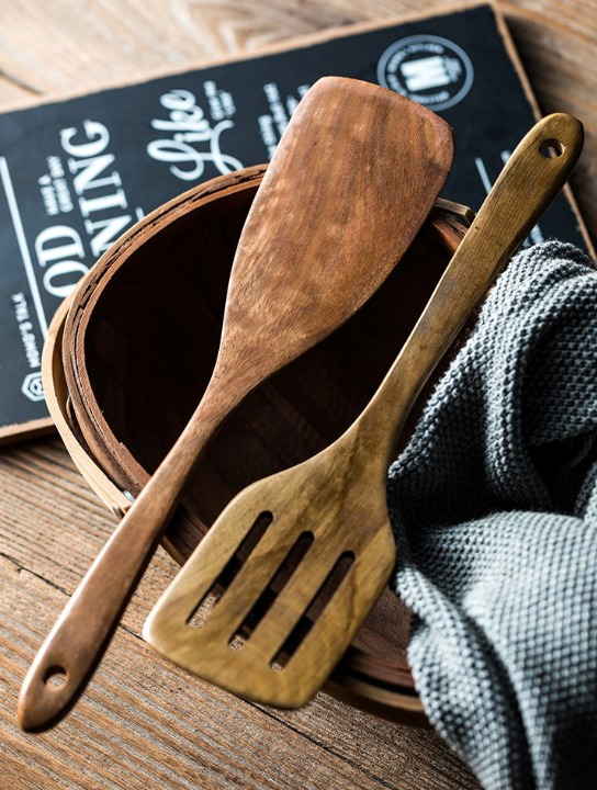 LuxKitchen™ Teak Utensil Set