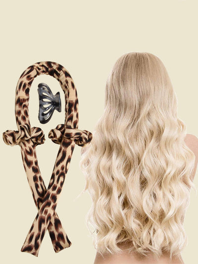 4 Pieces Hair Care Accessories Set with Leopard Pattern