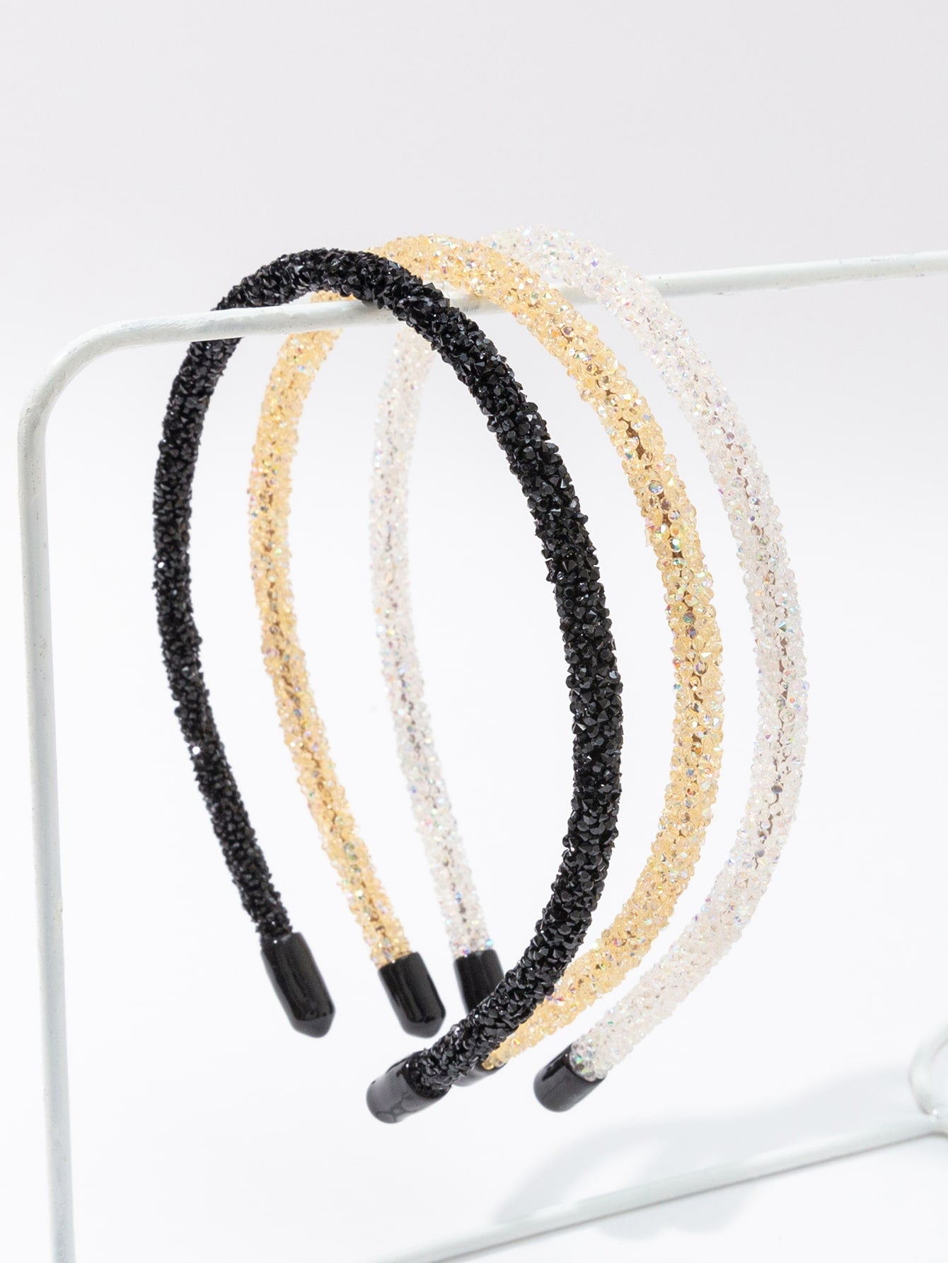 3 pieces of headband with artificial pearls