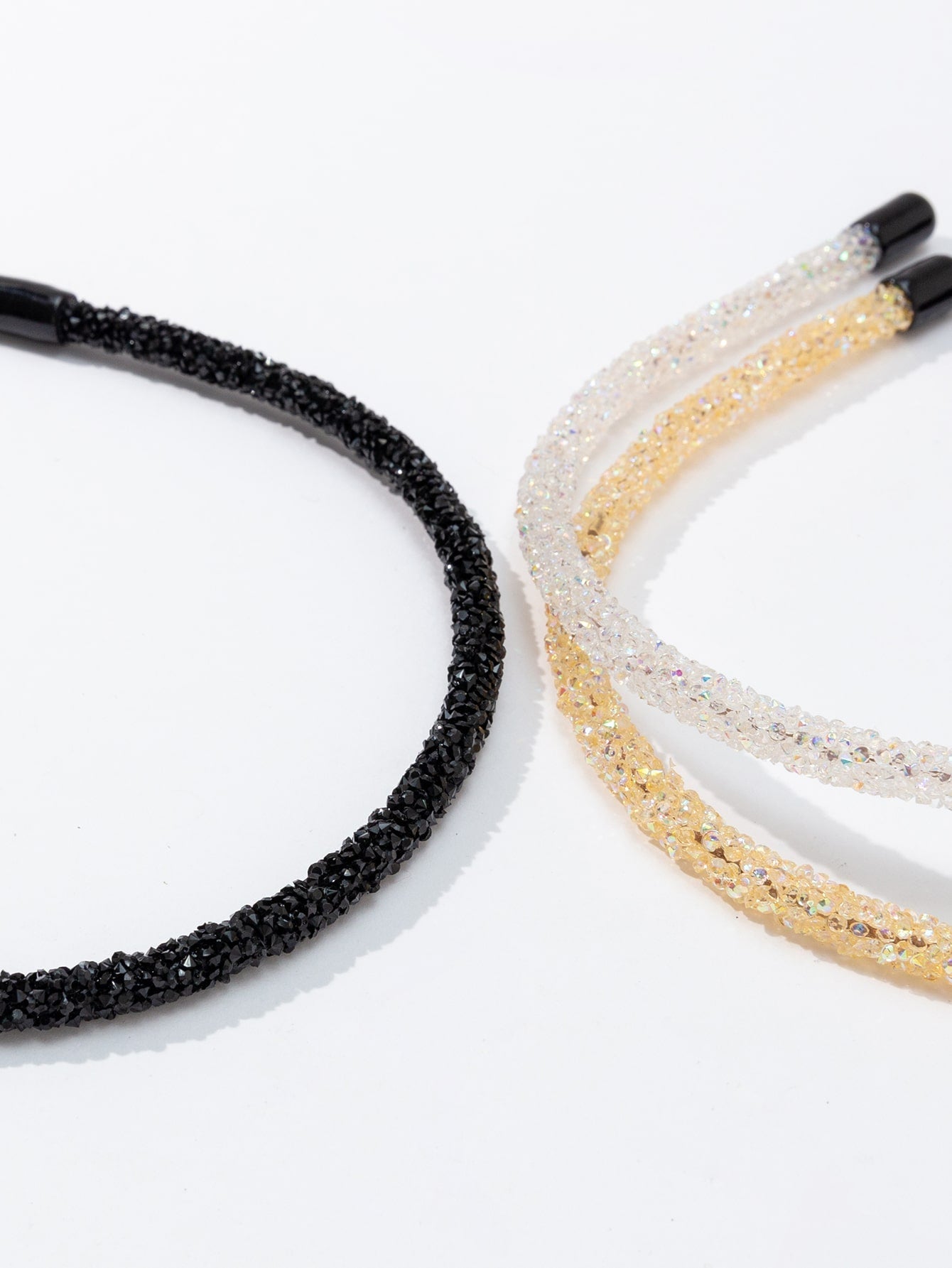 3 pieces of headband with artificial pearls