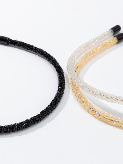 3 pieces of headband with artificial pearls