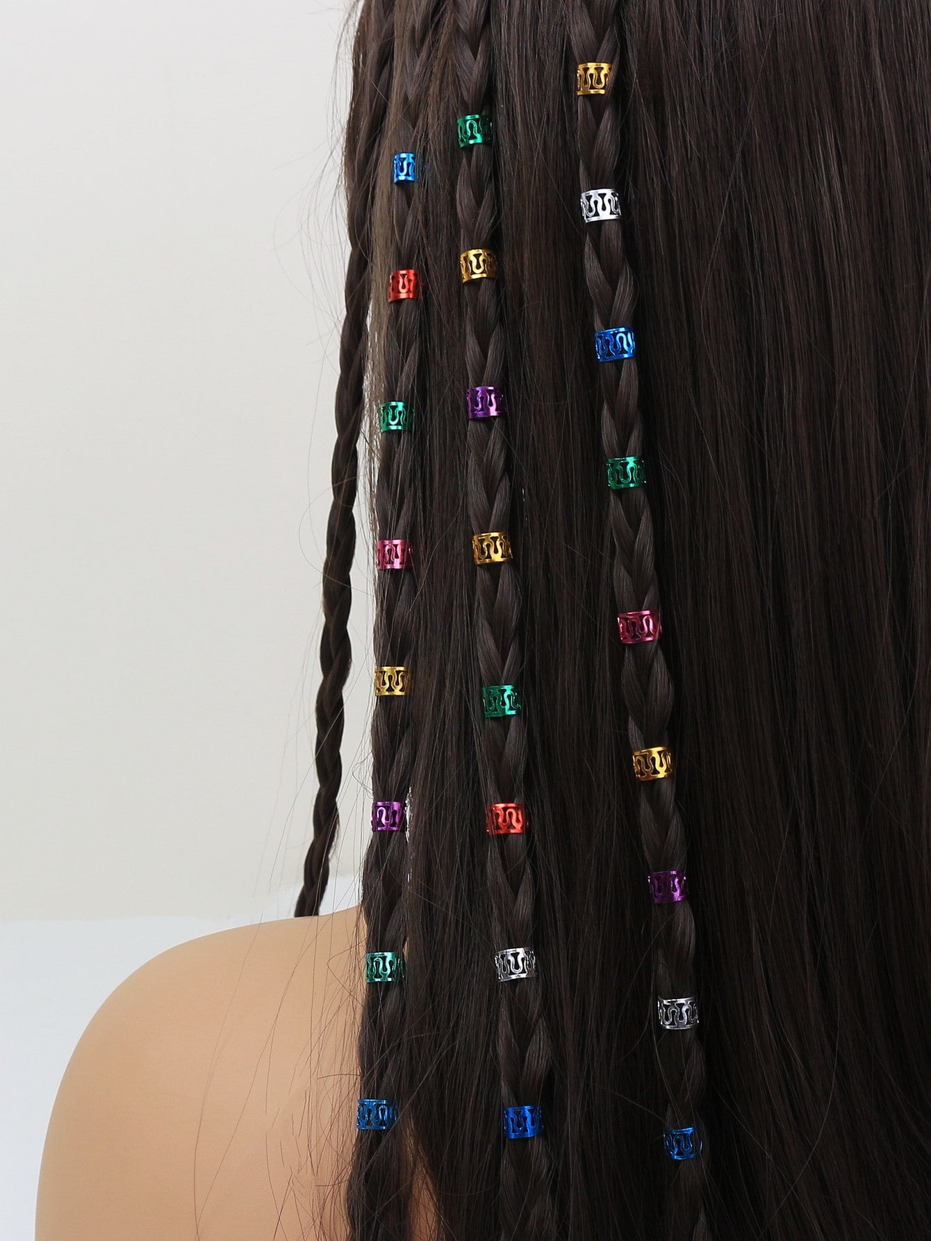 40 pieces hair ring with hole