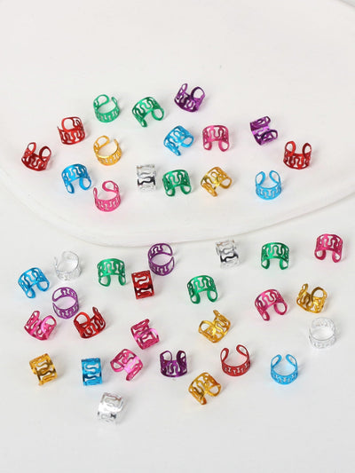 40 pieces hair ring with hole