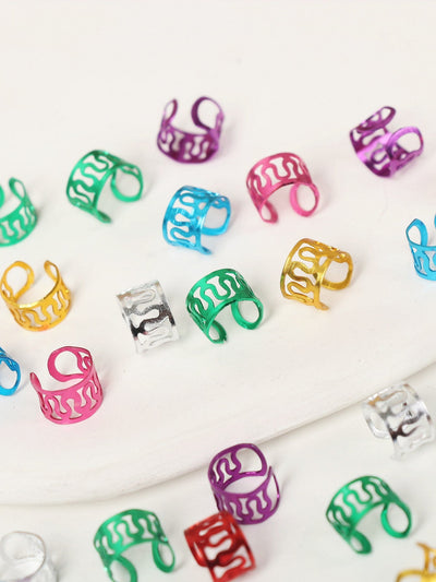 40 pieces hair ring with hole