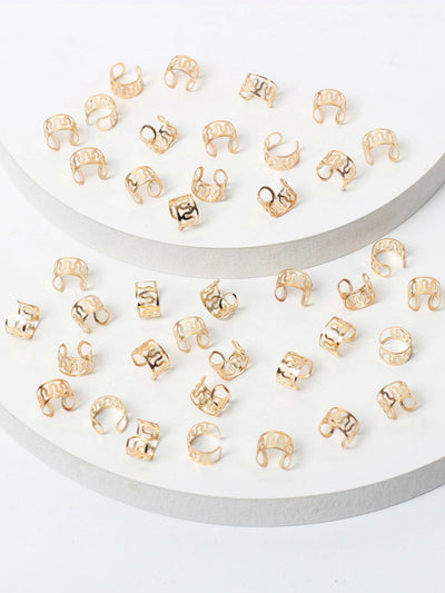 40 pieces hair ring with hole