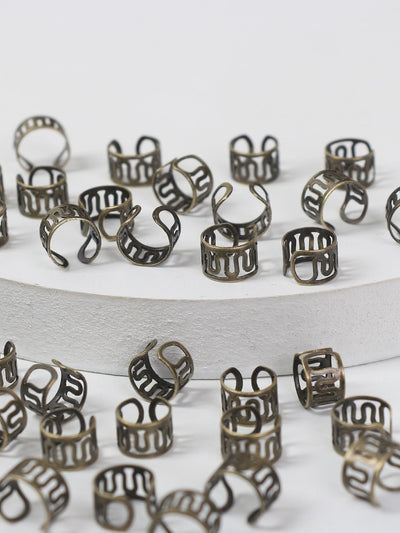 40 pieces hair ring with hole