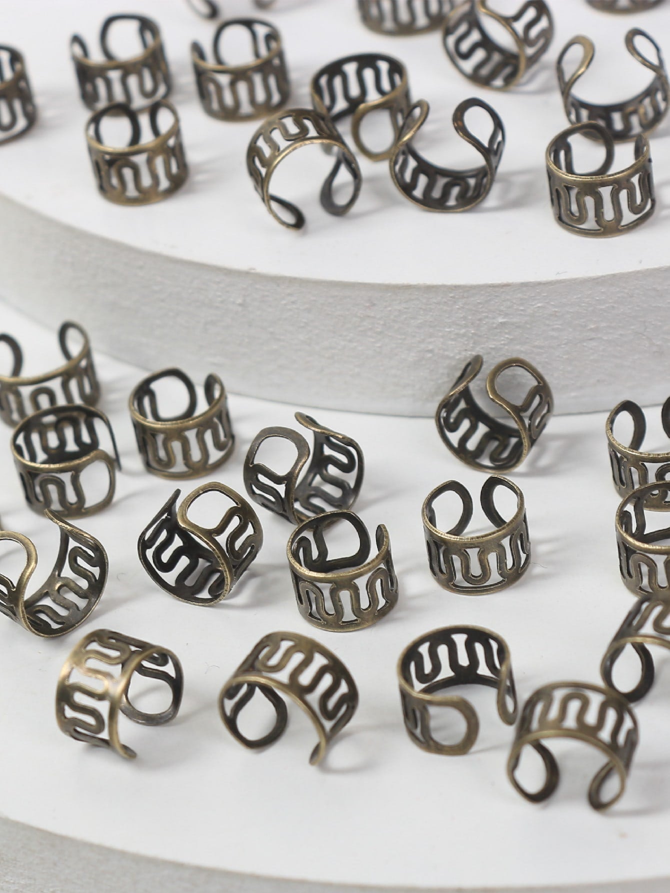 40 pieces hair ring with hole