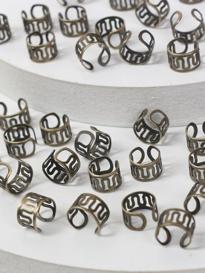 40 pieces hair ring with hole