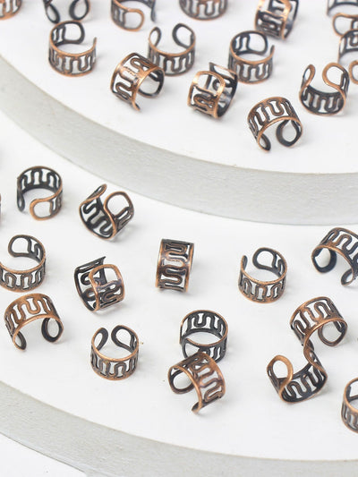 40 pieces hair ring with hole