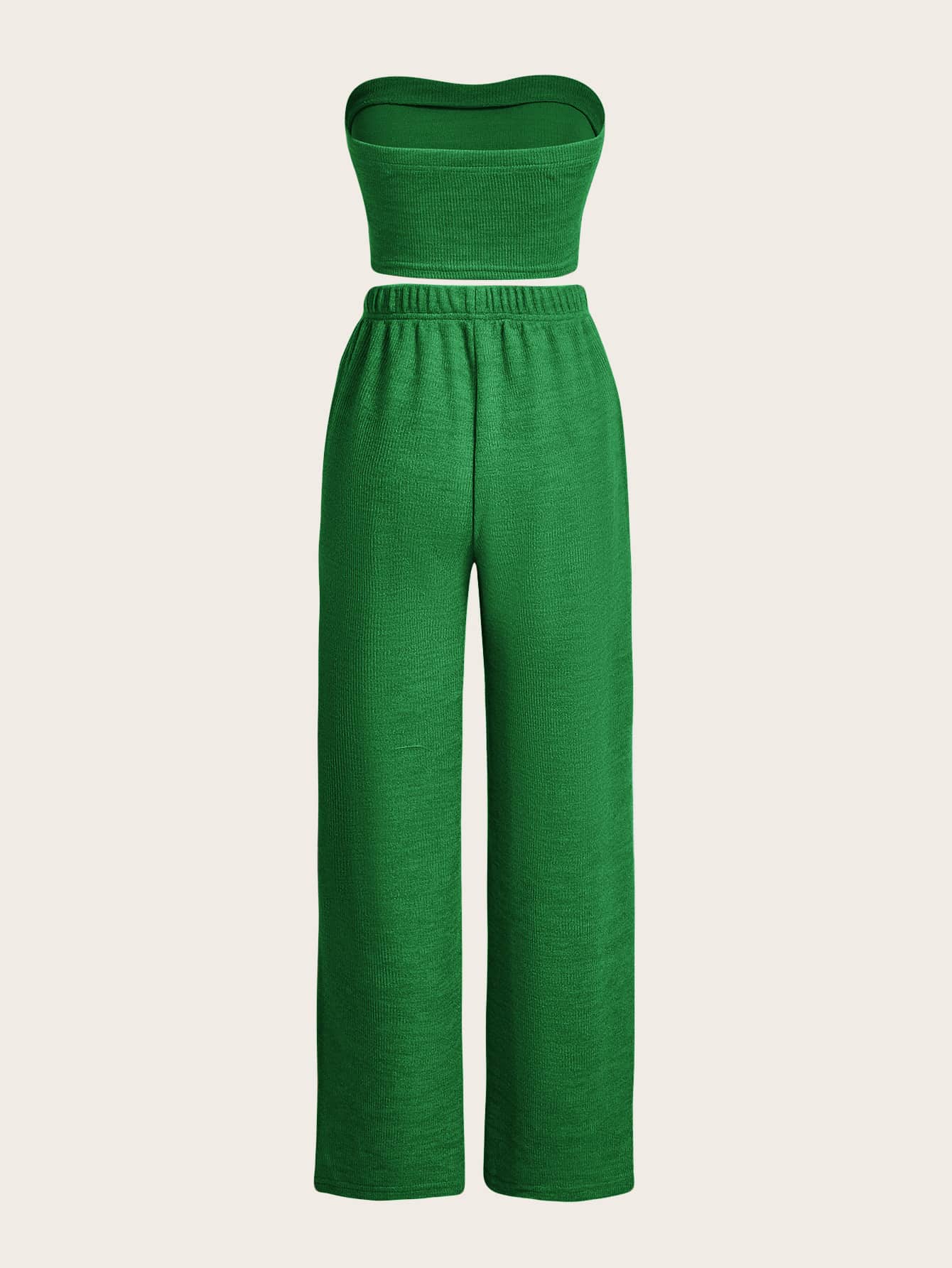 TRENDING Crop Tube Top &amp; Wide Leg Pants