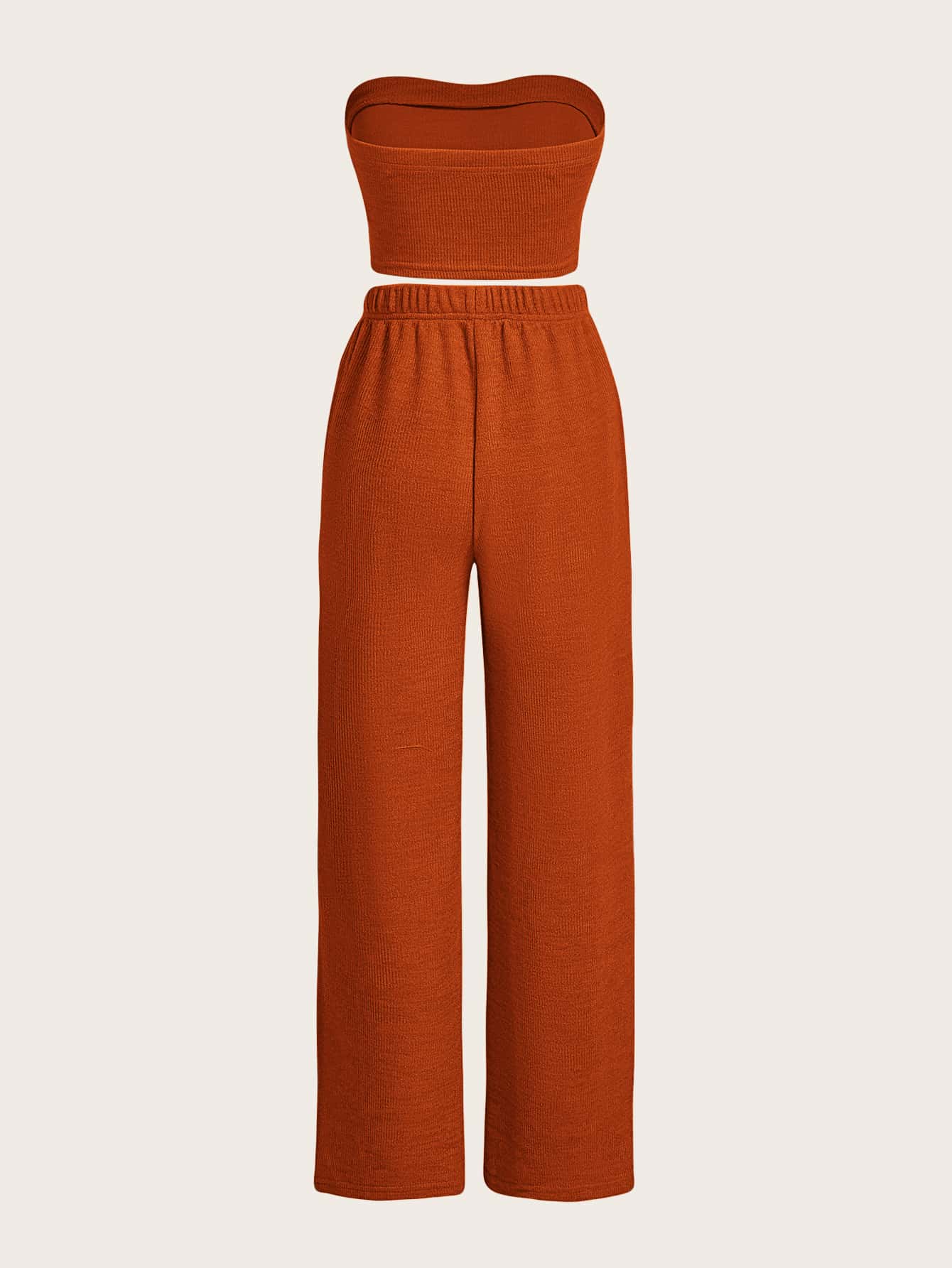 TRENDING Crop Tube Top &amp; Wide Leg Pants