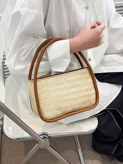 straw bag with