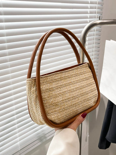 straw bag with