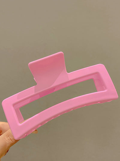 3 pieces hair clip with hole, rectangle