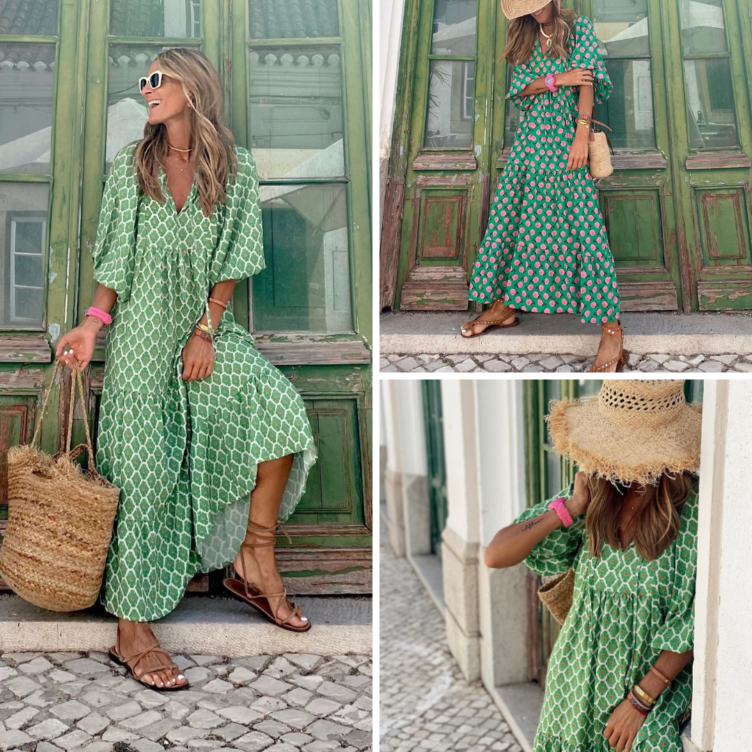 Ella™ Green Summer Dress (50% OFF)