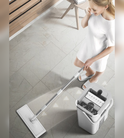 QuickClean™ - Floor Squeezing Magic Mop with Bucket (50% OFF)