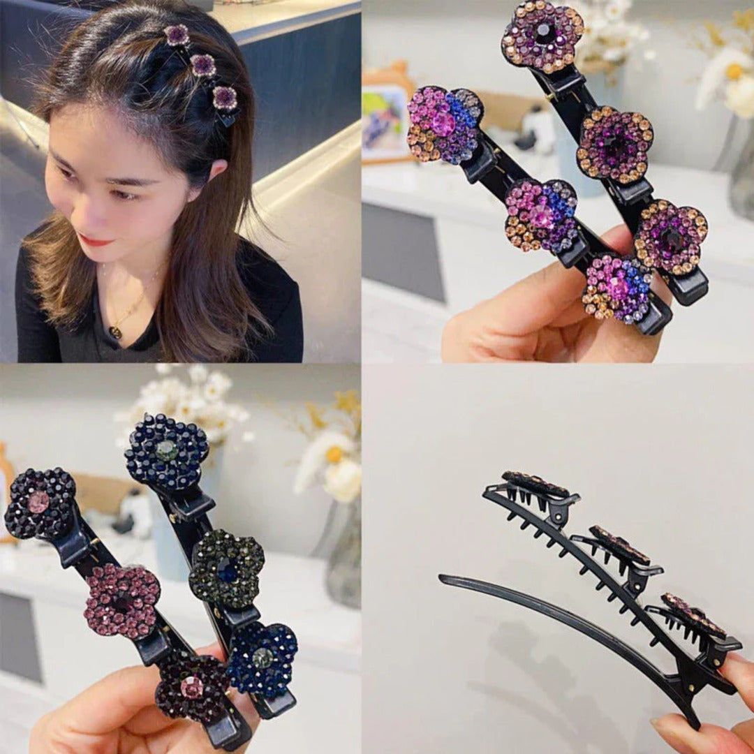 50% OFF | Flowery™ | Three Flowers Side Hair Clip Set 