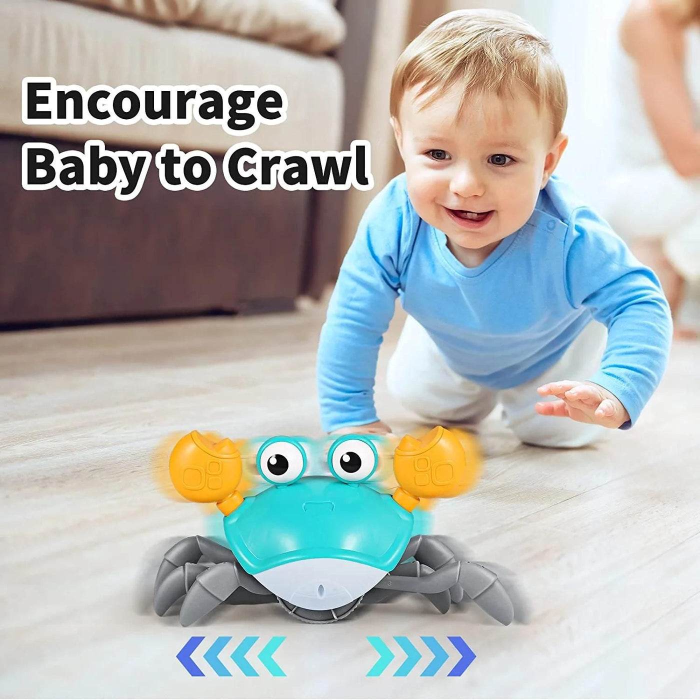 Crawling Crab™ helps with tummy time 