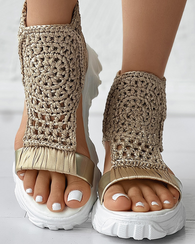 Fevva- Knitted Elastic Summer Sandals (50% OFF)