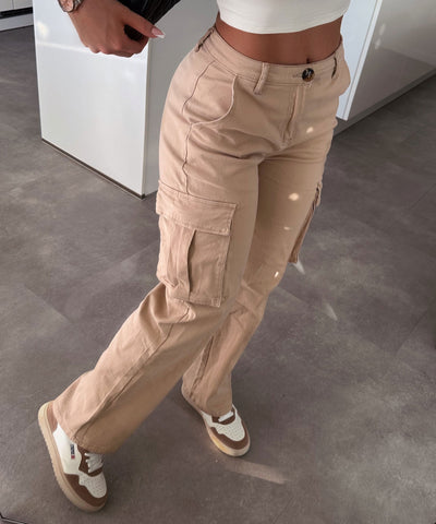 Stretch Cargo Pants Alba Camel