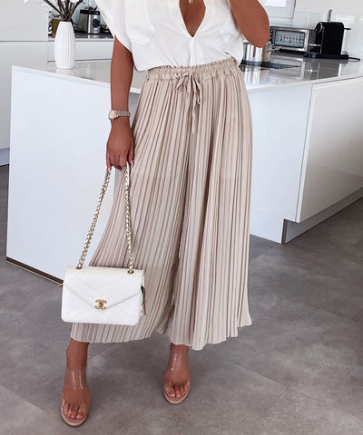 Pleated Pants Mira Beige