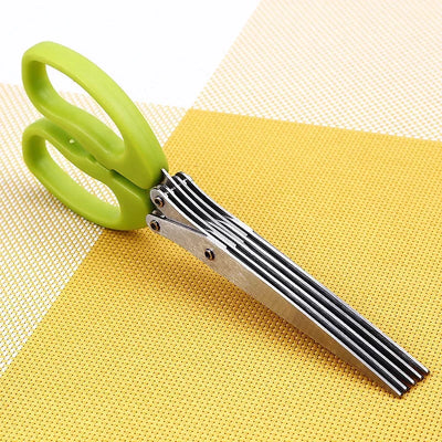 FoodScissors™ - 5-blade kitchen salad shears (1+1 free) 