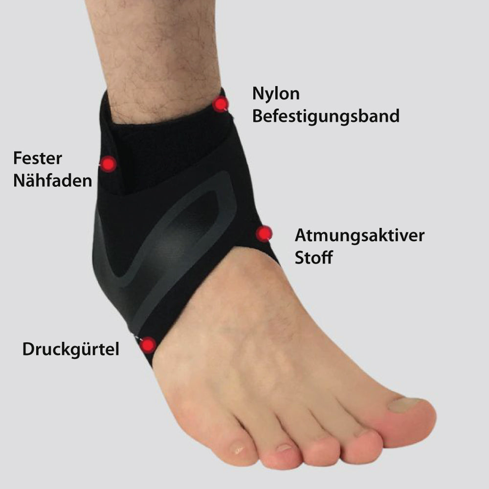 Breathable elastic ankle brace &amp; stabilizer