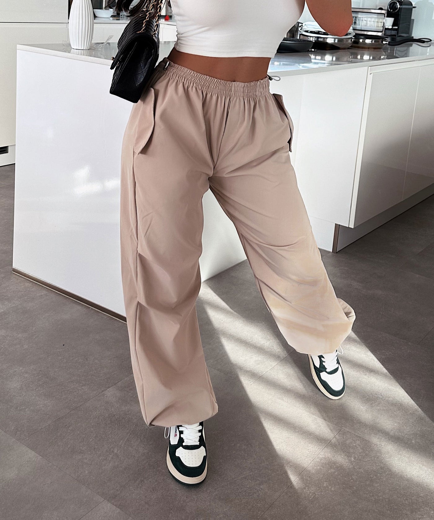 Parachute Pants Mila Beige