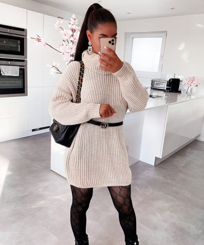 Sweater Dress Leila Beige