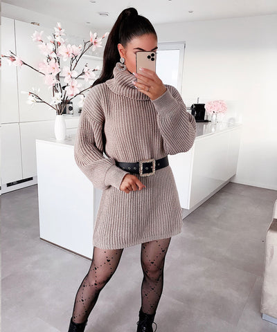 Sweater Dress Leila Camel