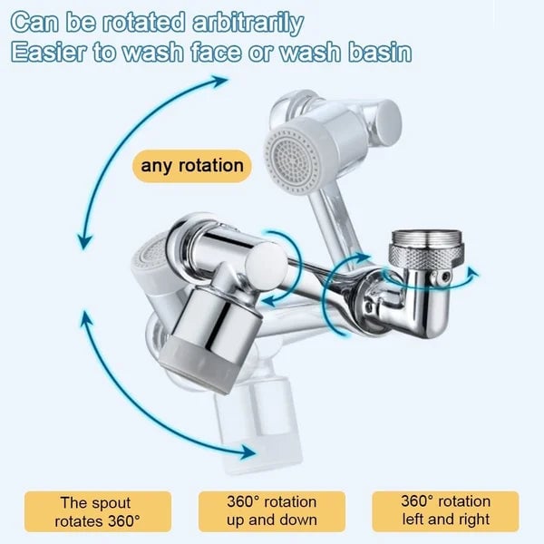 AquaTwist™ - Rotating 1080° Robotic Arm Faucet (50% OFF)