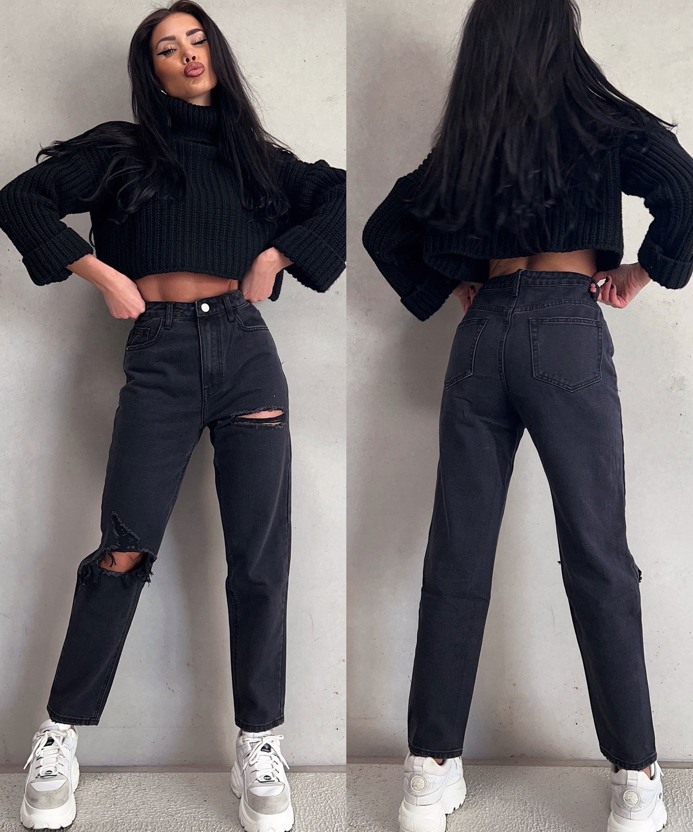 Mum Jeans Alma Black