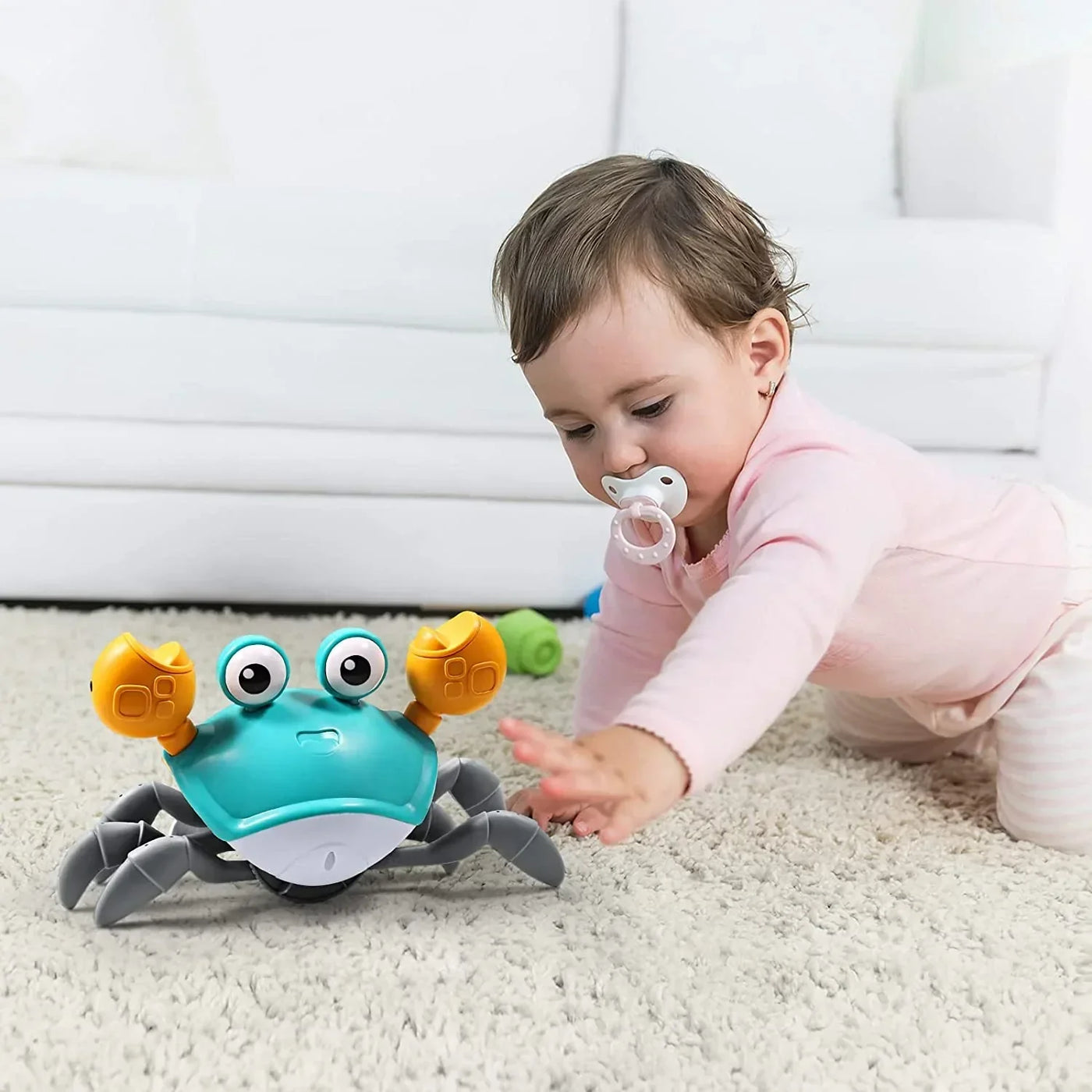 Crawling Crab™ helps with tummy time 