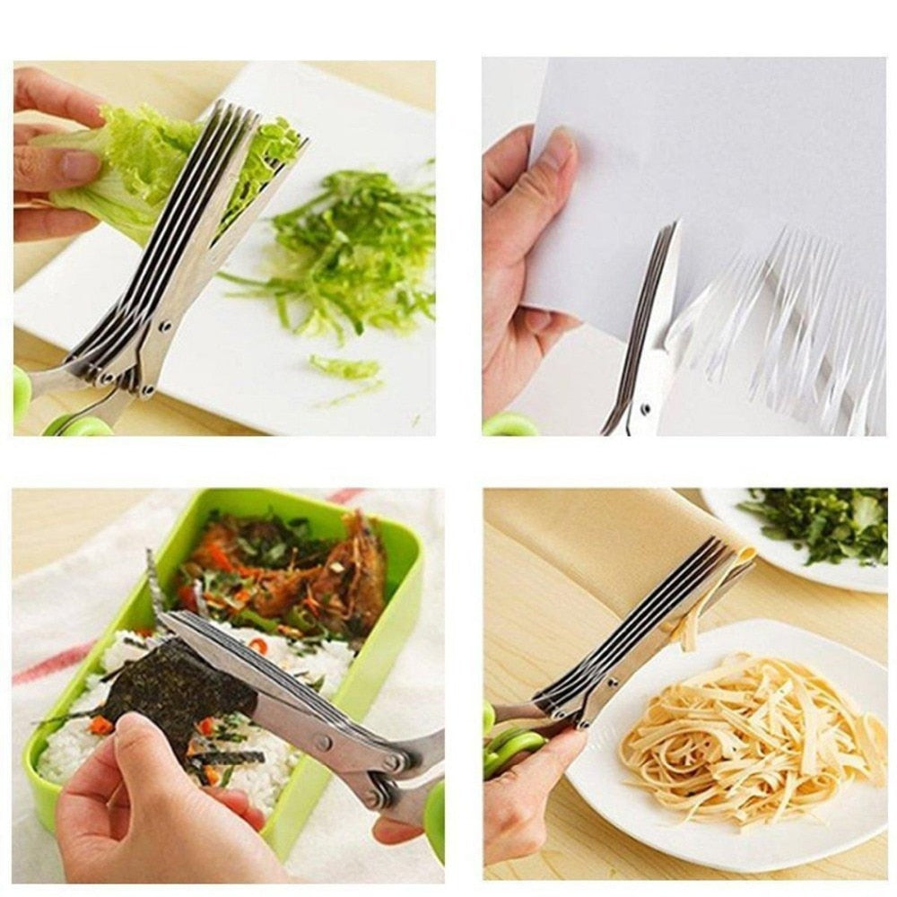 UltraCutter™ Salad Scissors with 5 Blades 1+1 FREE