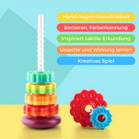 50% OFF | Rainbow Rotating Tower™ | Learn through play!