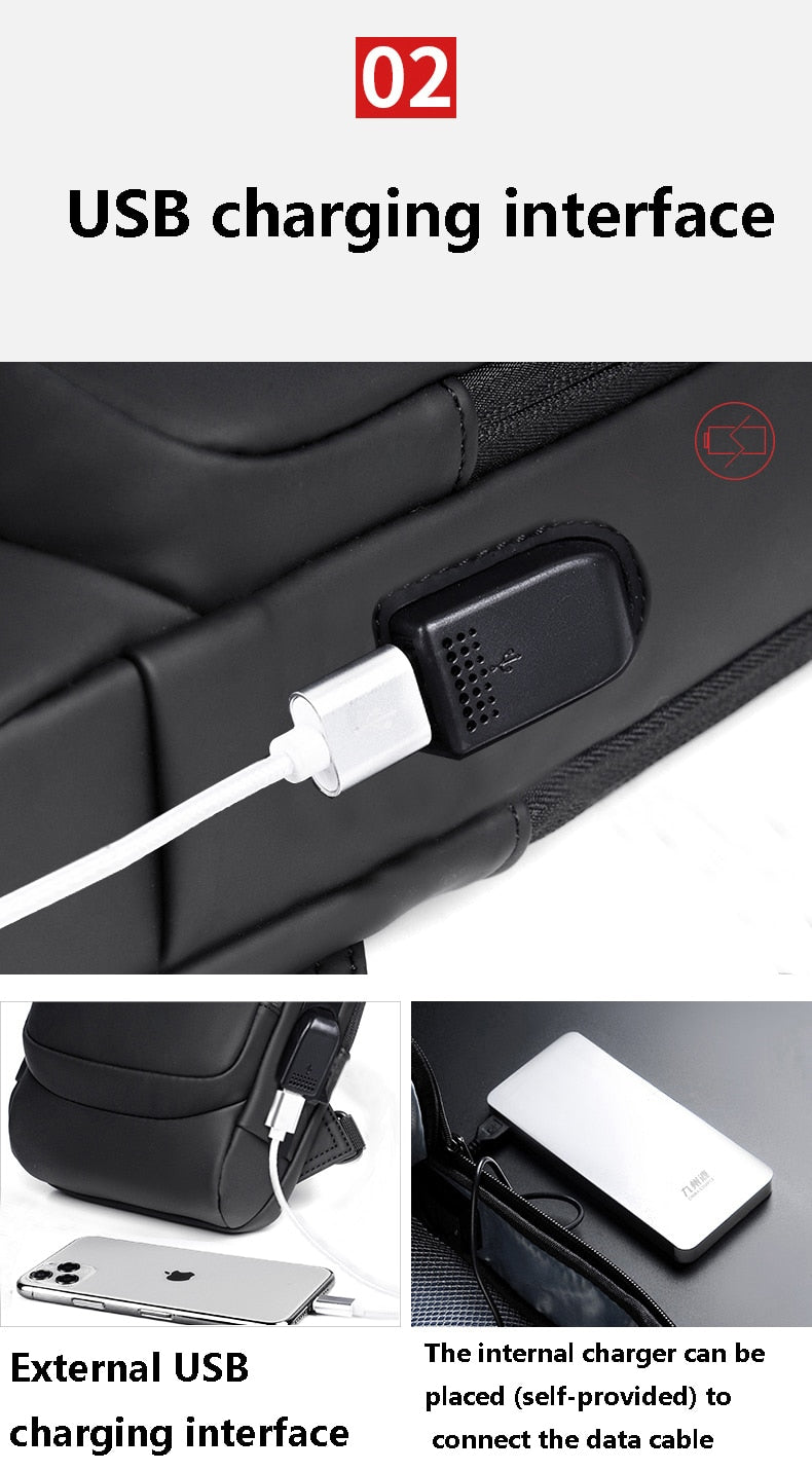 Daniel - USB shoulder bag (50% OFF) 