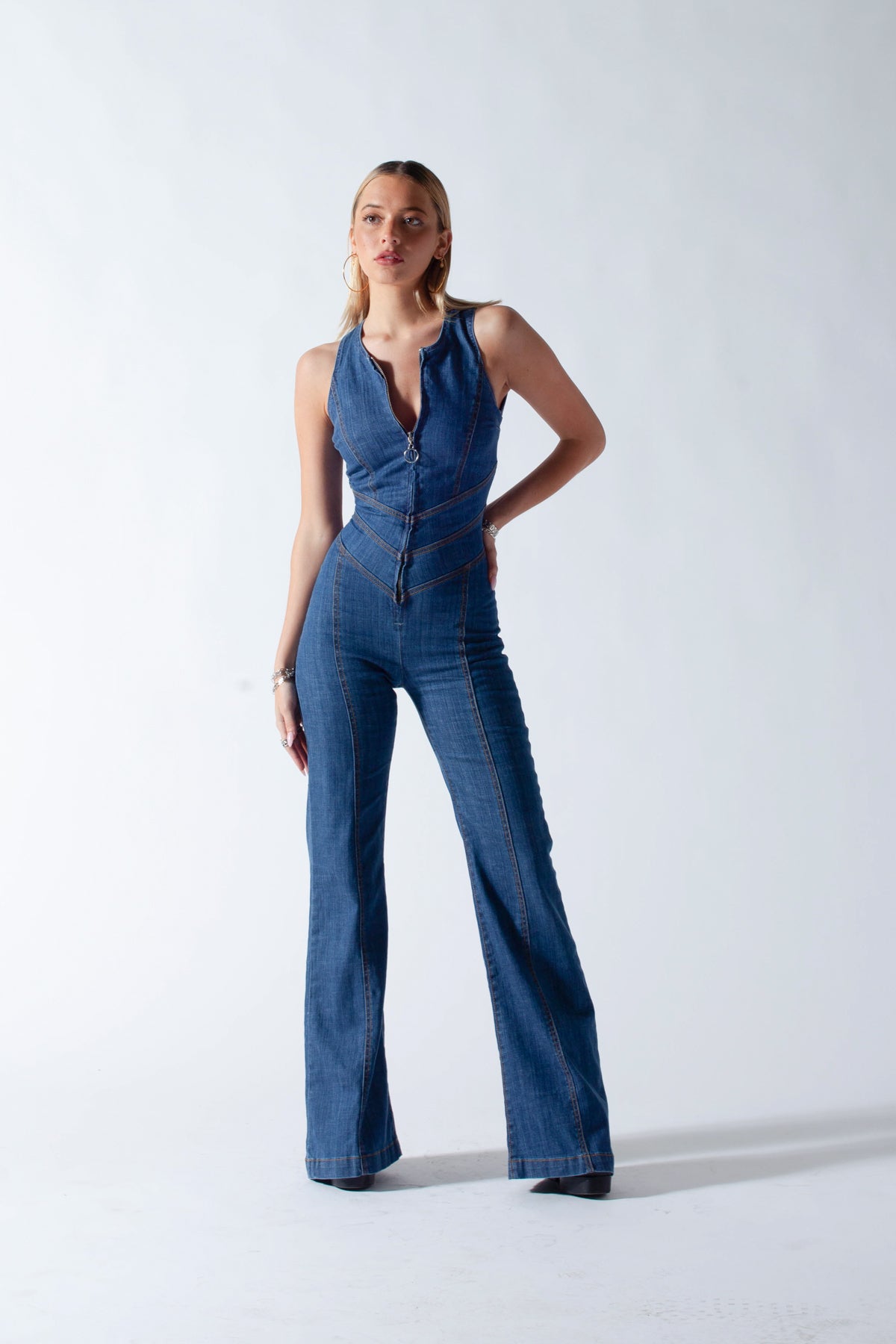 Colette™ - Backless Heart Hollow Jumpsuit (50% OFF) 