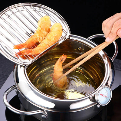 ChefFry™ - Stainless Steel Deep Fryer with Thermometer (50% OFF) 