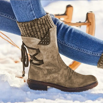 Colleen™ - Winterlich Schicke Halbhohe Stiefel  (50% RABATT)