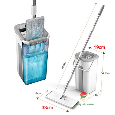 QuickClean™ - Floor Squeezing Magic Mop with Bucket (50% OFF)