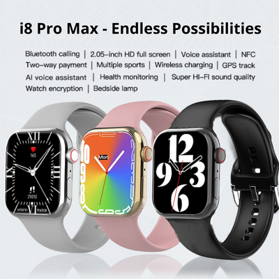 i8 Pro Max Smartwatch | With comprehensive health monitor 75% OFF!