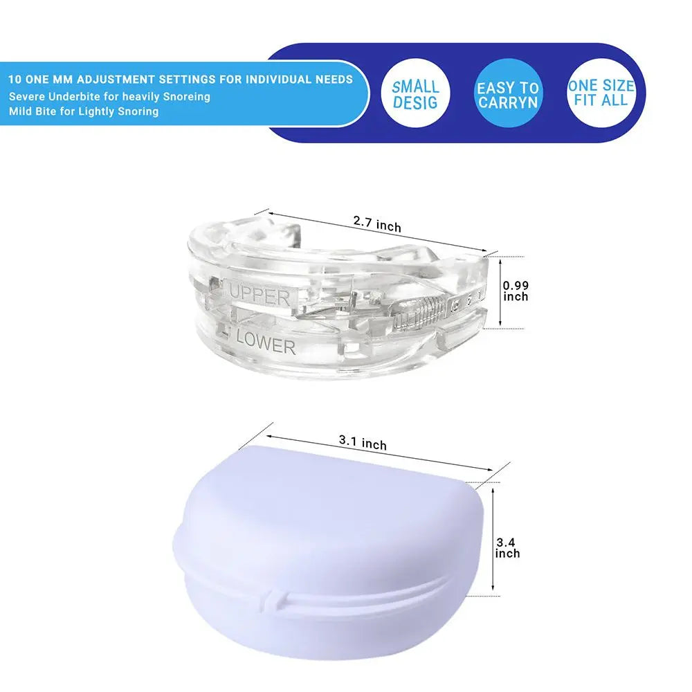 SnoreStop™ - Anti-Snoring Bruxism Mouthguard (50% OFF)