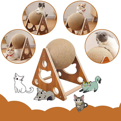 KittyToy™ – Interaktiver Seilballkratzer (50% RABATT)