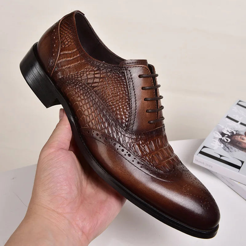 Byron™ - Orthopädische Krokodil Business Loafers