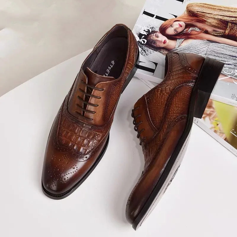 Byron™ - Orthopädische Krokodil Business Loafers