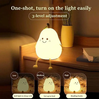 PearGlow™ - Cute Pear Shaped Night Light for Kids (50% OFF)