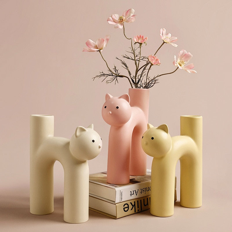 Miauwi™ Pastel Cat Vase