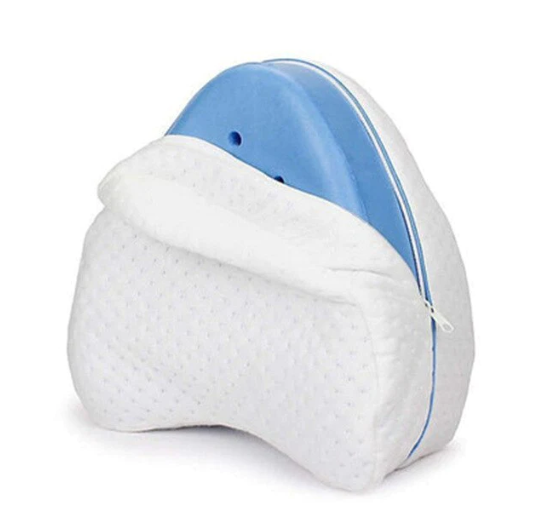 Ergonomic knee pillow for more restful sleep