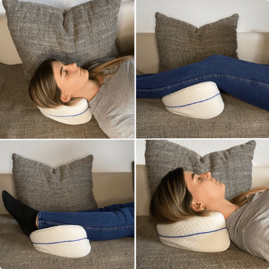 Ergonomic knee pillow for more restful sleep