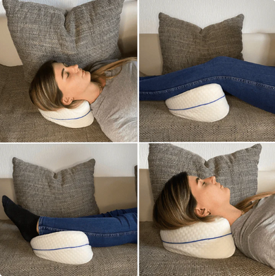 Ergonomic knee pillow for more restful sleep